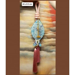 Γούρι κρεμαστό γυάλινο ψάρι   