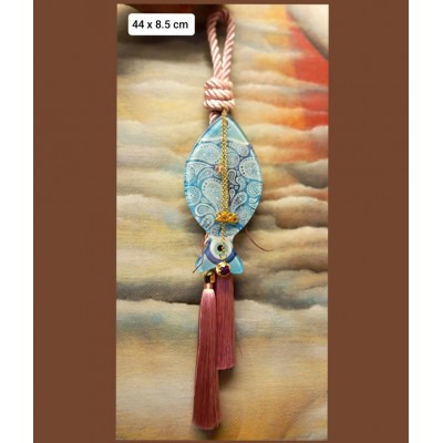 Γούρι κρεμαστό γυάλινο ψάρι   