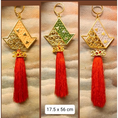 Γούρι  κρεμαστό μεταλλική βάρκα  