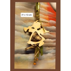 Γούρι Κρεμαστό Ξύλινος Άγγελος