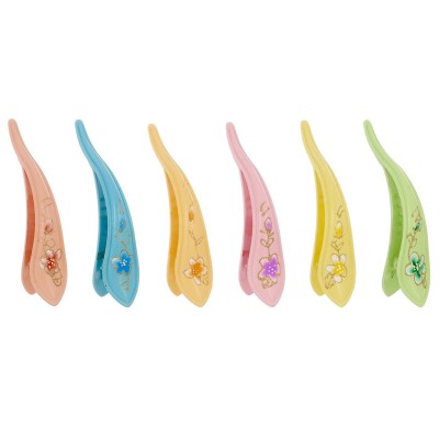 Κλιπ Μαλλιών Μεγάλα Χρωματιστά 13cm