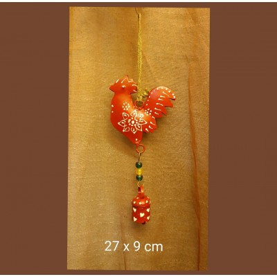 Κουδουνάκι με κόκορα