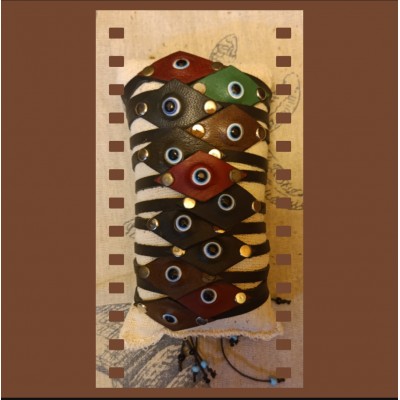 Δερμάτινο βραχιόλι Μάτι