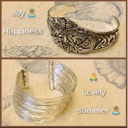 Βραχιόλι με μπρούτζο επαργυρωμένο