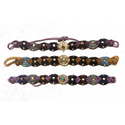 Βραχιόλι Μακραμέ μπρούτζος