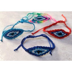 Βραχιόλι μακραμέ μάτι