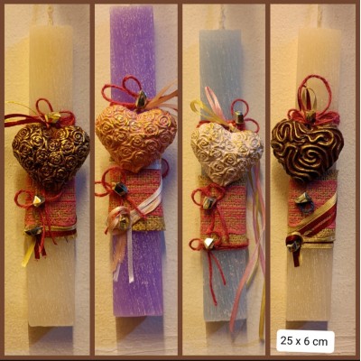 Αρωματικό κερί με κεραμική καρδιά