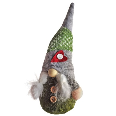 Φιγούρα Gnome Πράσινη με Πλεξούδες