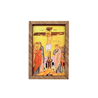 Ξύλινη εικόνα μαγνήτης