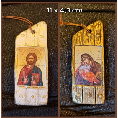 Κεραμικές εικόνες Χριστός Παναγία