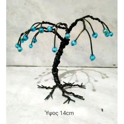 Δέντρο σιδερένιο μπλε χάντρες