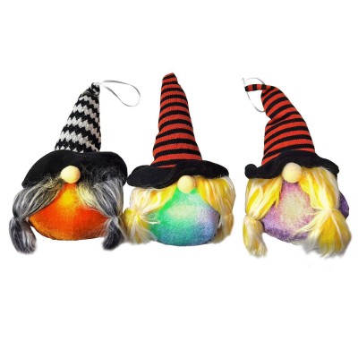 Κολοκύθα-μάγισσα κρεμαστές με φως 25cm