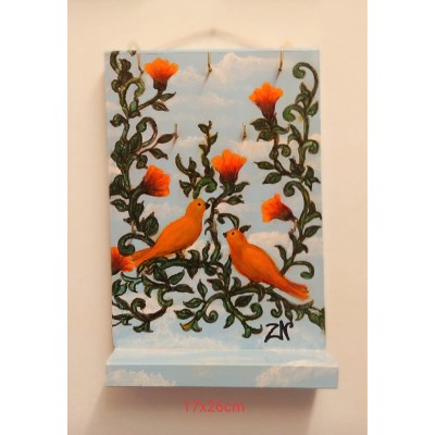 Ξύλινη κλειδοθήκη ζωγραφισμένη στο χέρι 