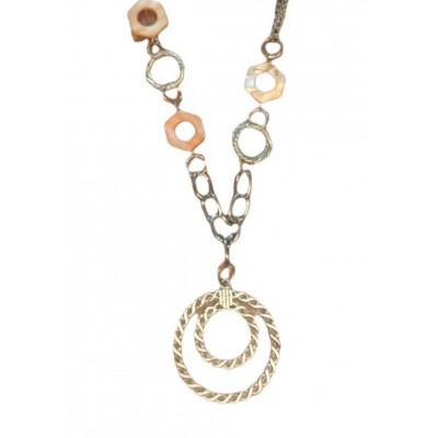 Κολιέ μακρύ,μέταλλο-φίλντισι