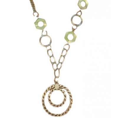 Κολιέ μακρύ,μέταλλο-φίλντισι