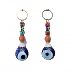 Glass eye keychain