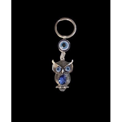 Μπρελόκ μεταλλική κουκουβάγια1