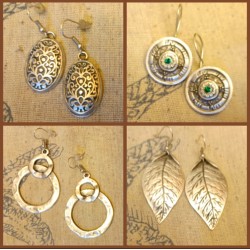 Σκουλαρίκια επάργυρα διάφορα