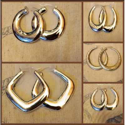 Σκουλαρίκια μεγάλα διάφορα