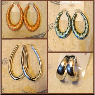 Σκουλαρίκια μέταλλο διάφορα