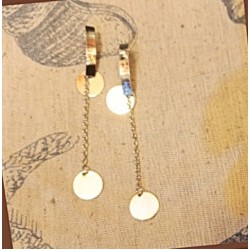 Σκουλαρίκι μεταλλικό μακρύ