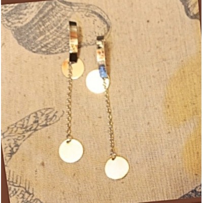 Σκουλαρίκι μεταλλικό μακρύ