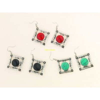 3014-044 Σκουλαρίκια Διάφορα Πέτρα