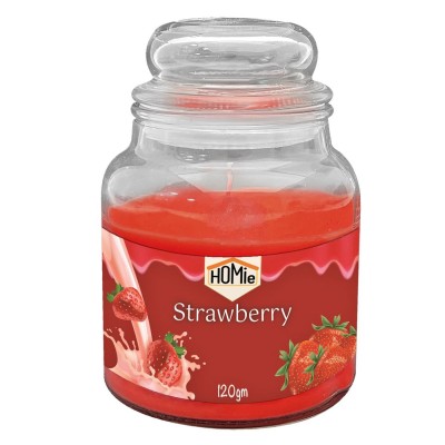 Κερί Strawberry Cream σε Βάζο μικρό