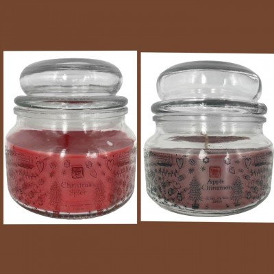 Κερί  σε βάζο με καπάκι μεσαίο 